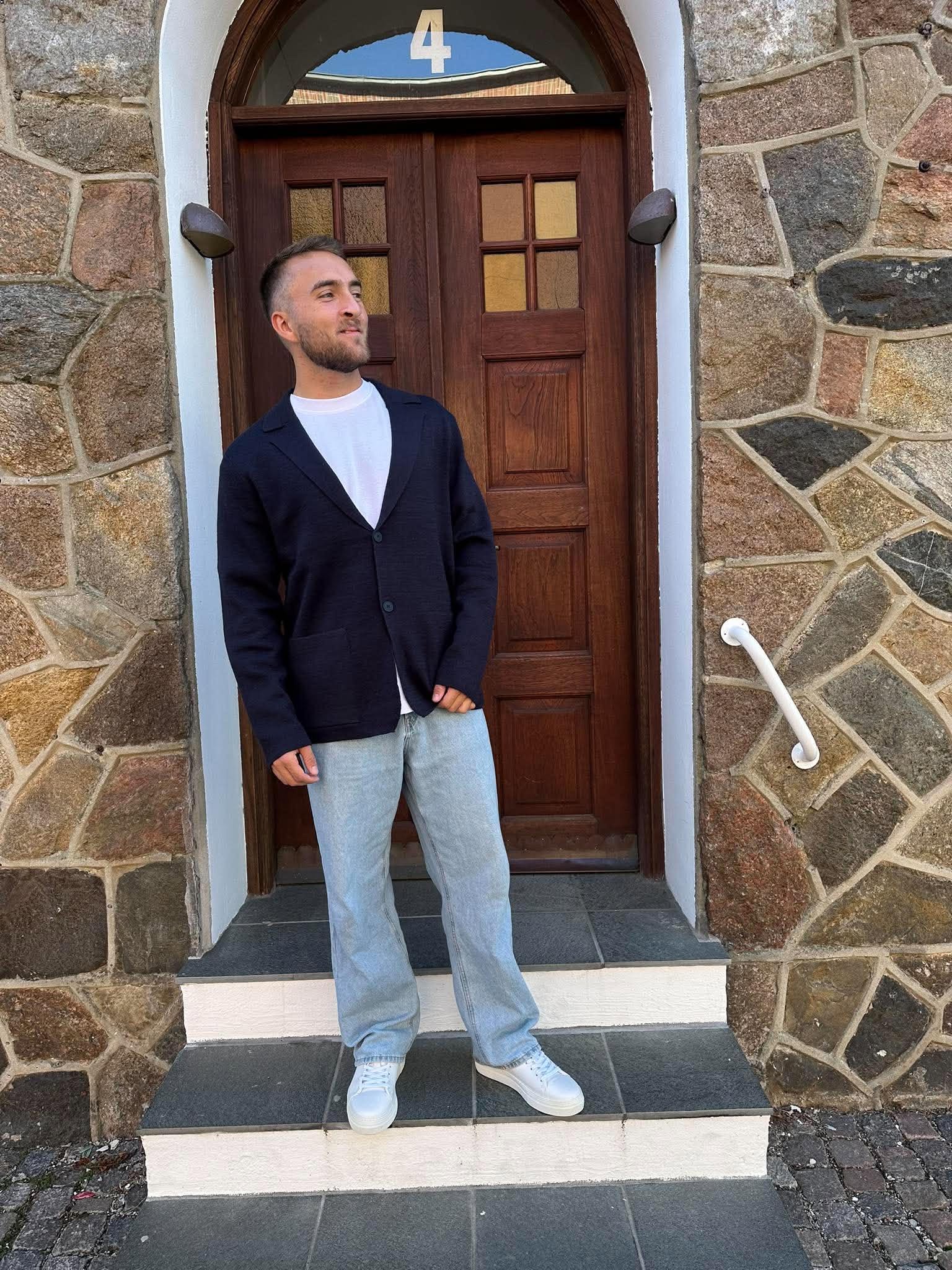 JPRBLATRAVIS Knitted Cardigan - Night Sky